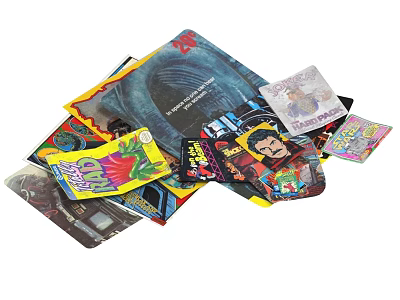Diverse Collection of Books and Magazines With Colorful Covers and Artistic Designs 3d model