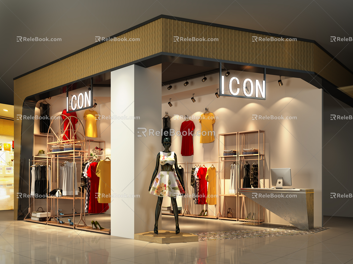 Modern Clothing Store 3d model