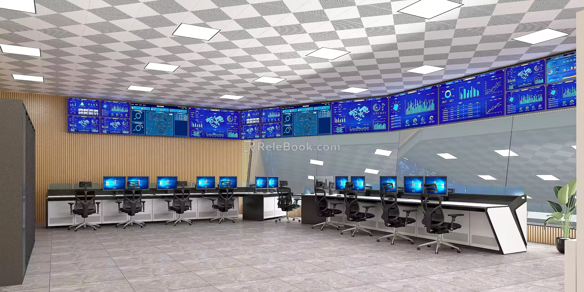 Command and Control Room 3d model