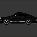 Classic Blue Sports Car With Sleek Design Shiny Exterior And Silver Wheels