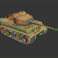 Modern Tank Tiger Tank World War II Tank 3d model