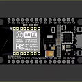 Advanced Microcontroller Development Board With Integrated Chip Connector And Circuit Pins