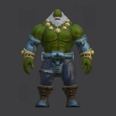 Modern game character Marvel Battle Zun 3d model