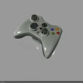 White Gaming Controller With Joysticks And Colorful Buttons For Electronic Gaming Devices