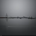 Ornate Metal Sword Featuring Decorative Hilt And Sharp Bladed Edge Design