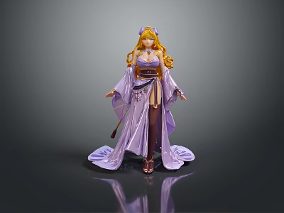 Cartoon Beauty Animation Beauty Animation Beauty Cartoon Girl Animation Girl Cartoon Girl Fantasy Beauty 3d model