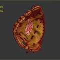 High Quality Wilson Yellow Baseball Glove With Red Logo And Stitches For Sports Use