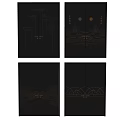 New Chinese Double Door 3d model