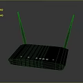 Wireless Router With Dual Antennas And Indicator Lights For Home Office Network