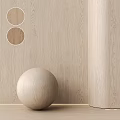 Light Wood Grain Wall Panel Components With Texture Samples And Sphere Decor 3d model
