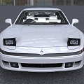 Mitsubishi GTO sports car car with interior 3d model