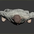 Realistic Game and Movie Character Male in Military Uniform Standing Pose with Hands on Hips