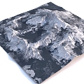 Snow Mountain Mountain Peak 3d model