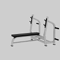 Sturdy Fitness Workout Bench With Black Seat And Metal Frame For Strength Training