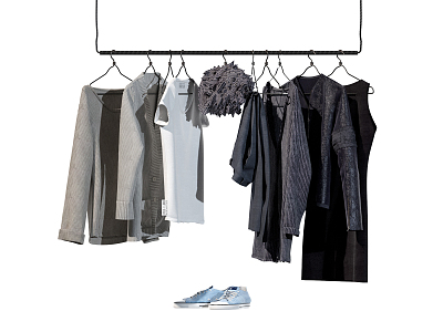 Modern Hanger Clothing Hanger 3d model