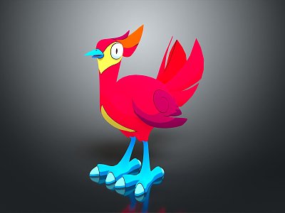 bird game animal cartoon animal realistic animal 3d model