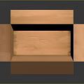 Orange Household Storage Carton With Practical Design For Daily Organizing