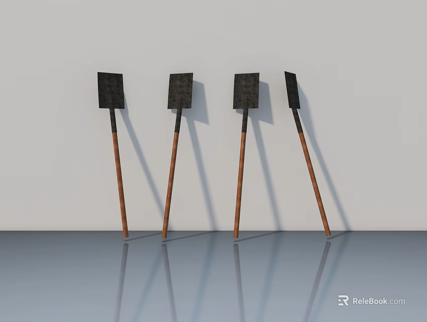 Sleek Black Swing Doors With Wooden Frames In Minimalist Interior Setting 3d model 
