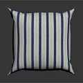 Soft Blue And White Striped Decorative Pillow For Home Living Room