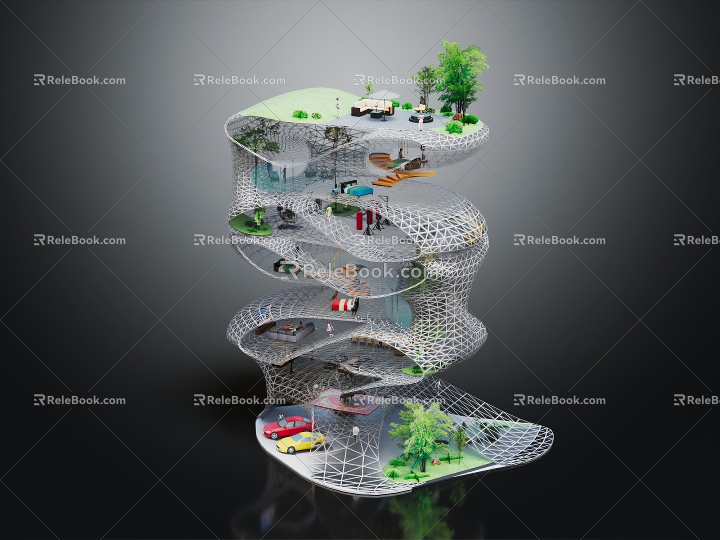 Modern Architecture Science Fiction Architecture Future City Future Architecture 3d model