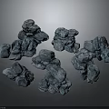 Natural Blue Stacked Stone Materials For Decorative Landscaping And Garden Design