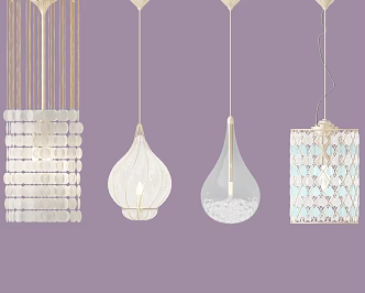 Crystal chandelier 3d model