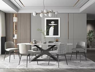 Modern Restaurant 3d model