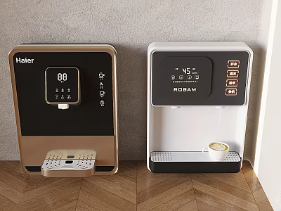Haier And ROBAM Kitchen Water Dispensers With Digital Display And Temperature Control 3d model