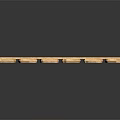 Wooden Fence With Vertical Planks And Natural Wood Grain Texture On Dark Background
