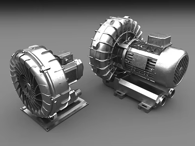 Industrial High Performance Metal Blowers With Heavy Duty Design For Industrial Applications 3d model