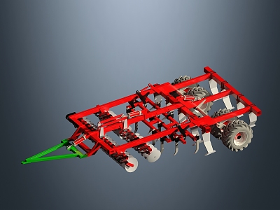 modern tillage machine 3d model