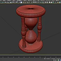 Classic Wooden Hourglass Home Decor Accessory With Sand And Stand