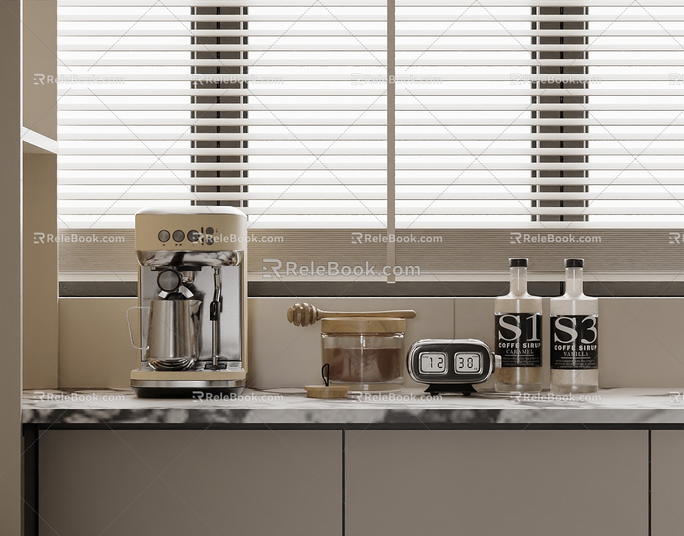 Coffee Machine Kitchen Supplies Kitchen Appliances 3d model