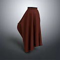 Comfortable Brown Flowy Long Skirt With Soft Fabric For Women Fashion