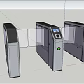 Modern gate 3d model