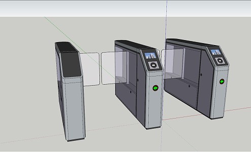 Modern gate 3d model