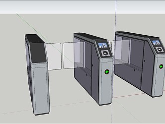 Modern gate 3d model