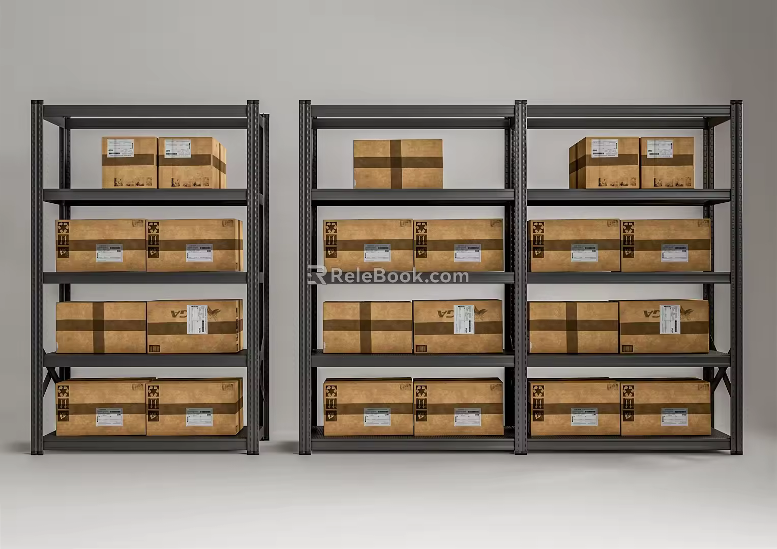 modern shelf 3d model