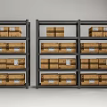modern shelf 3d model