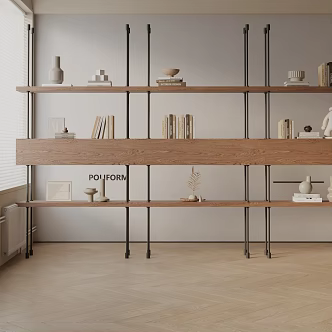 Modern Bookshelf 3d model