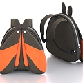 Schoolbag Backpack Children's Schoolbag 3d model