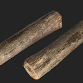 Natural Wooden Logs With Stone-like Texture And Rustic Wood Material For Crafts And Decor