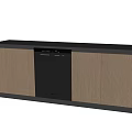 Stylish Modern Kitchen Cabinet Design With Built In Dishwasher Appliance