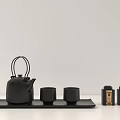 Tea Set Combination 3d model
