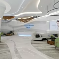 Modern Beauty and Hair Salon Interior With Comfortable Sofas Green Plants and Elegant Lighting