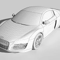Black Audi R8 Sports Car With Sleek Exterior Design And Stylish Alloy Wheels