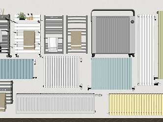 Modern radiator heat sink heater electric towel rack 3d model