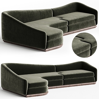 Italian Poliform Multiplayer Sofa 3d model