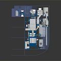 Industrial Equipment Multi Layer Structure With Tanks Pipes And Mechanical Components
