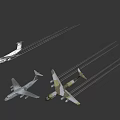 Military Transport Aircraft With Four Engines Large Wings And Silver Fuselage For Military Operations